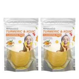 Only Supports Self Pickup With Waybill Amococo Turmeric & Kojic Cleansing Pads Brightened Skin Enriched With Turmeric Root Kojic Acid For Gentle (Option: 40count)