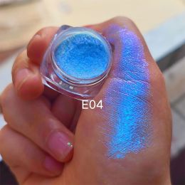 MultiChrome Shifting Pigments Chameleon Eyeshadow Duochrome Chameleon Eyeshadow Infinite Chrome Shining Eyeshadow Net 0.2g (Color: E04)