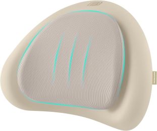 Lumbar Pillow Premium Memory Foam, Double-Layer-Office Chair Cushion for Tailbone Pain Relief,Butt Pillow for Office Chair,Car seat Cushion (Color: Beige)
