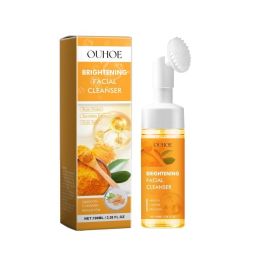OUHOE Turmeric Cleanser Gently Cleanses Facial Skin, Moistens, Nourishes And Nourishes Skin Without Straining (Option: 2pcs)
